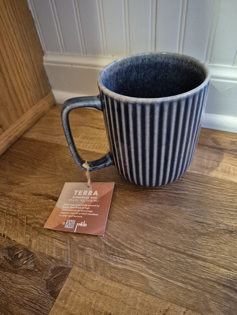NWT Terra Blue 21.6 Fl.oz. Stoneware Mug